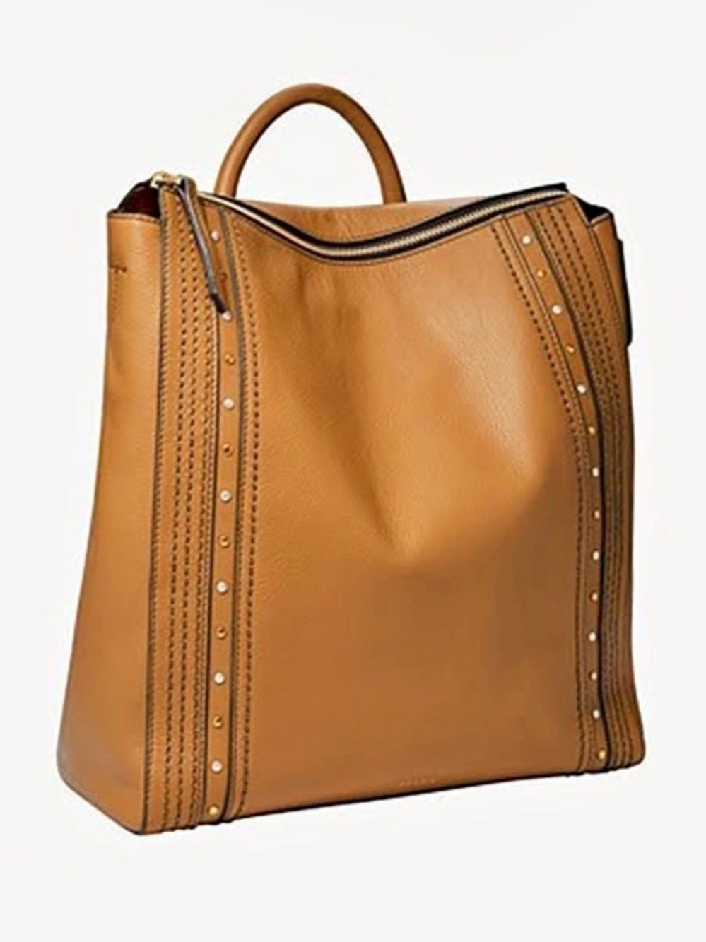 Fossil Camilla Convertible Small Backpack Brown Leather